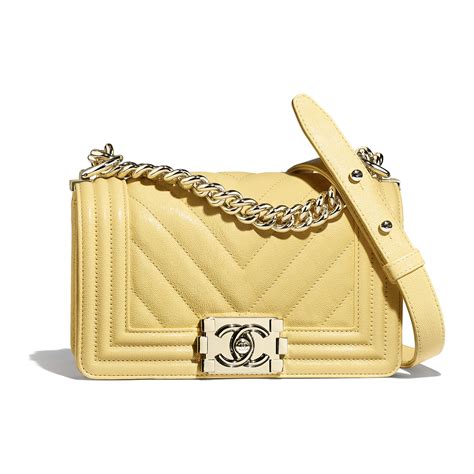 small boy chanel handbag yellow|BOY CHANEL .